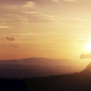 Man Praying Sunset